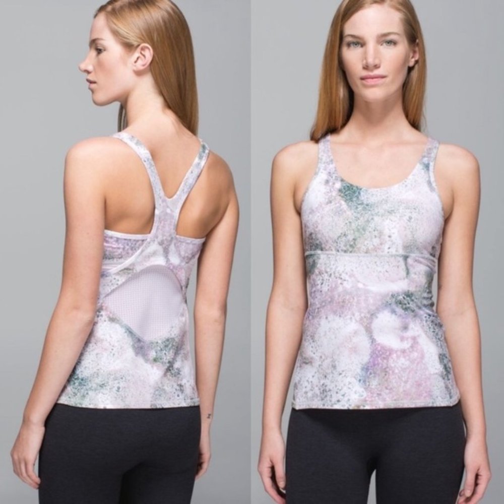 Lululemon | Paint Splatter Multi Crossback Tank